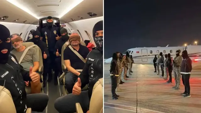 bakan yerlikaya duyurdu kirmizi bultenle aranan uyusturucu baronu turkiyeye getirildi sDH9mDj3