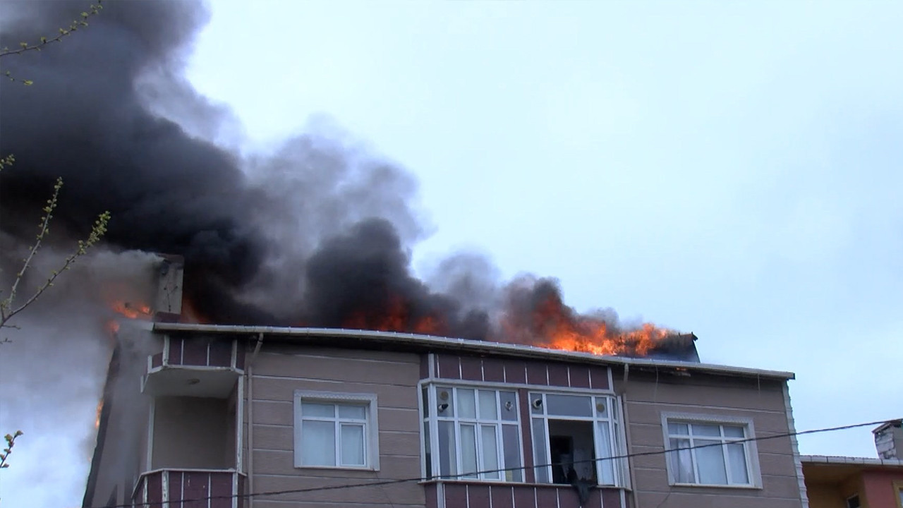 Ümraniye’de Çatı Yangını: Güvenlik Önlemleri Alındı